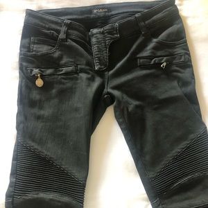 Balmain women biker’s jeans - Black sz40 (fr)
